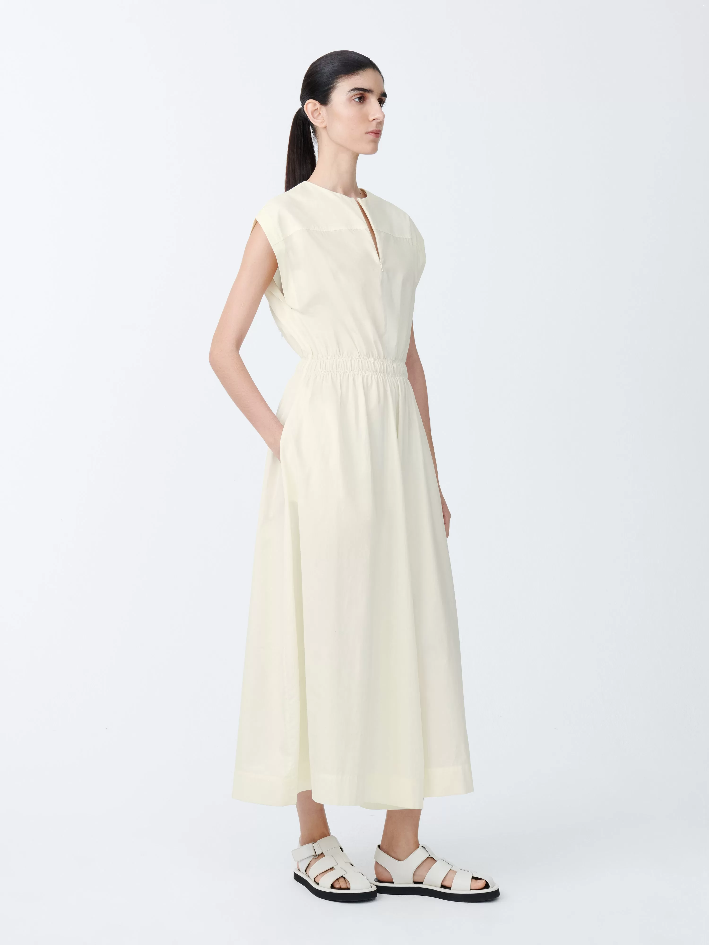 Katrine Dress in Parchment