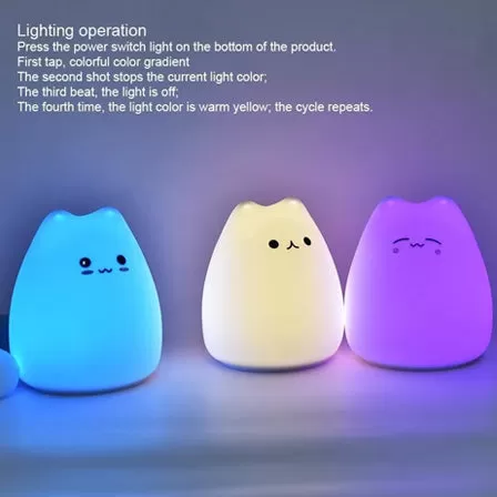 Kawaii Cat Night Lamp