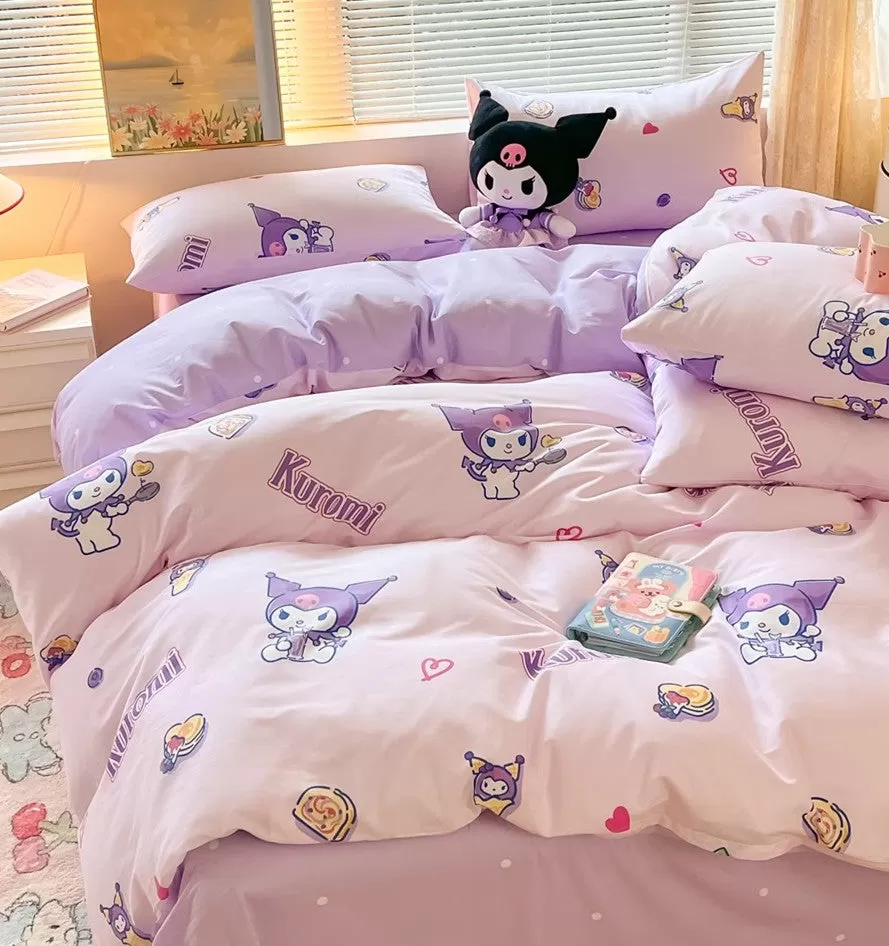 Kawaii Kuromi Bedding Set PN6273