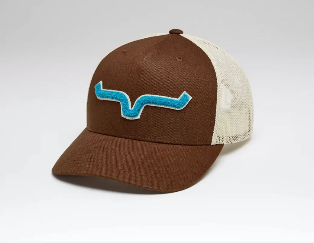 Kimes Ranch Tracker Trucker Hat-Brown