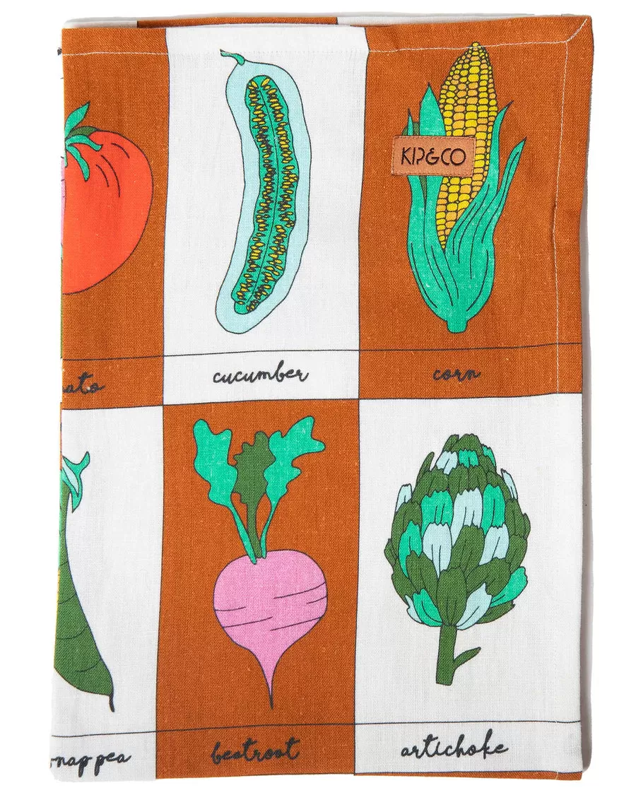 Kip & Co HOME | Vegie Box Linen Tea Towel