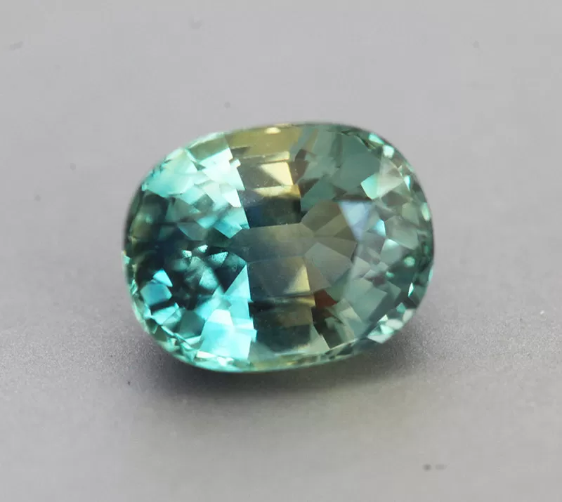 Loose 2.35 Ct Cushion Teal Sapphire