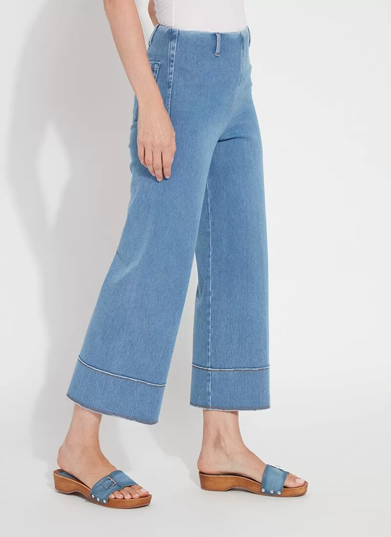 Lysse Margo Hi Waist Wide Crop Denim Pants