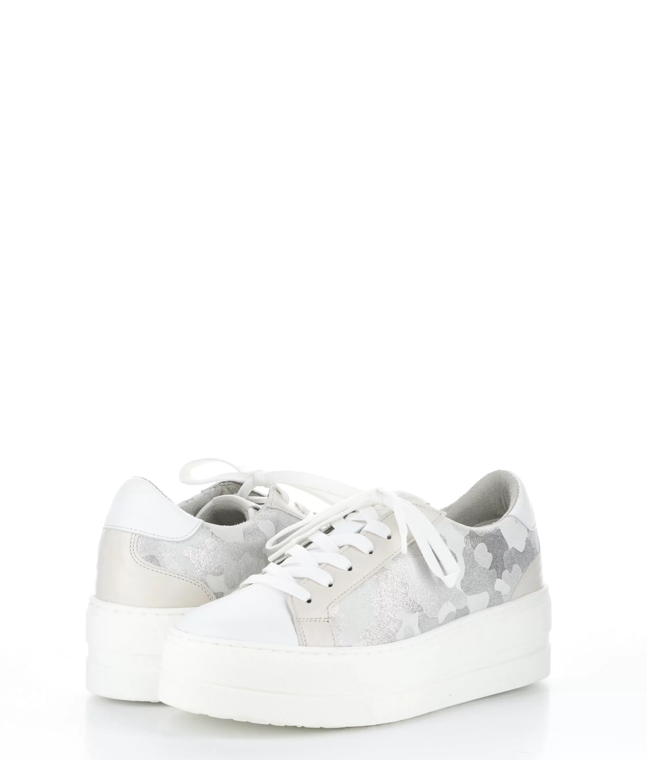 MARDI WHITE/SILGREY/CREAM Lace-up Trainers