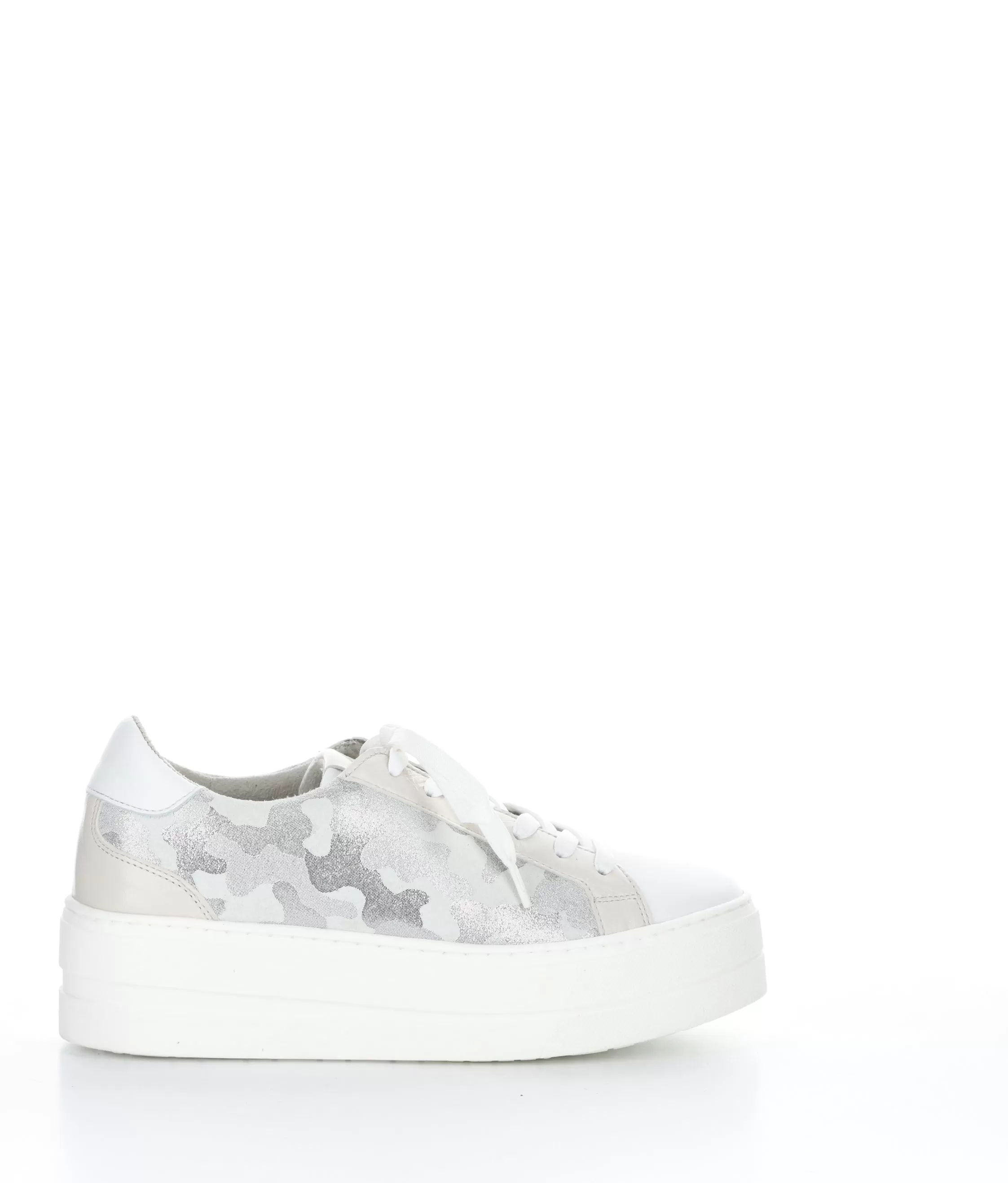 MARDI WHITE/SILGREY/CREAM Lace-up Trainers