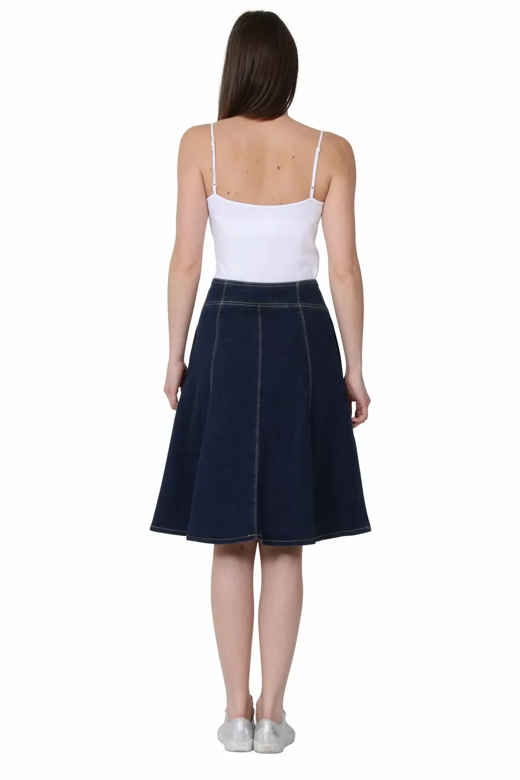 Mid-length Denim Skirt - Size 6 only