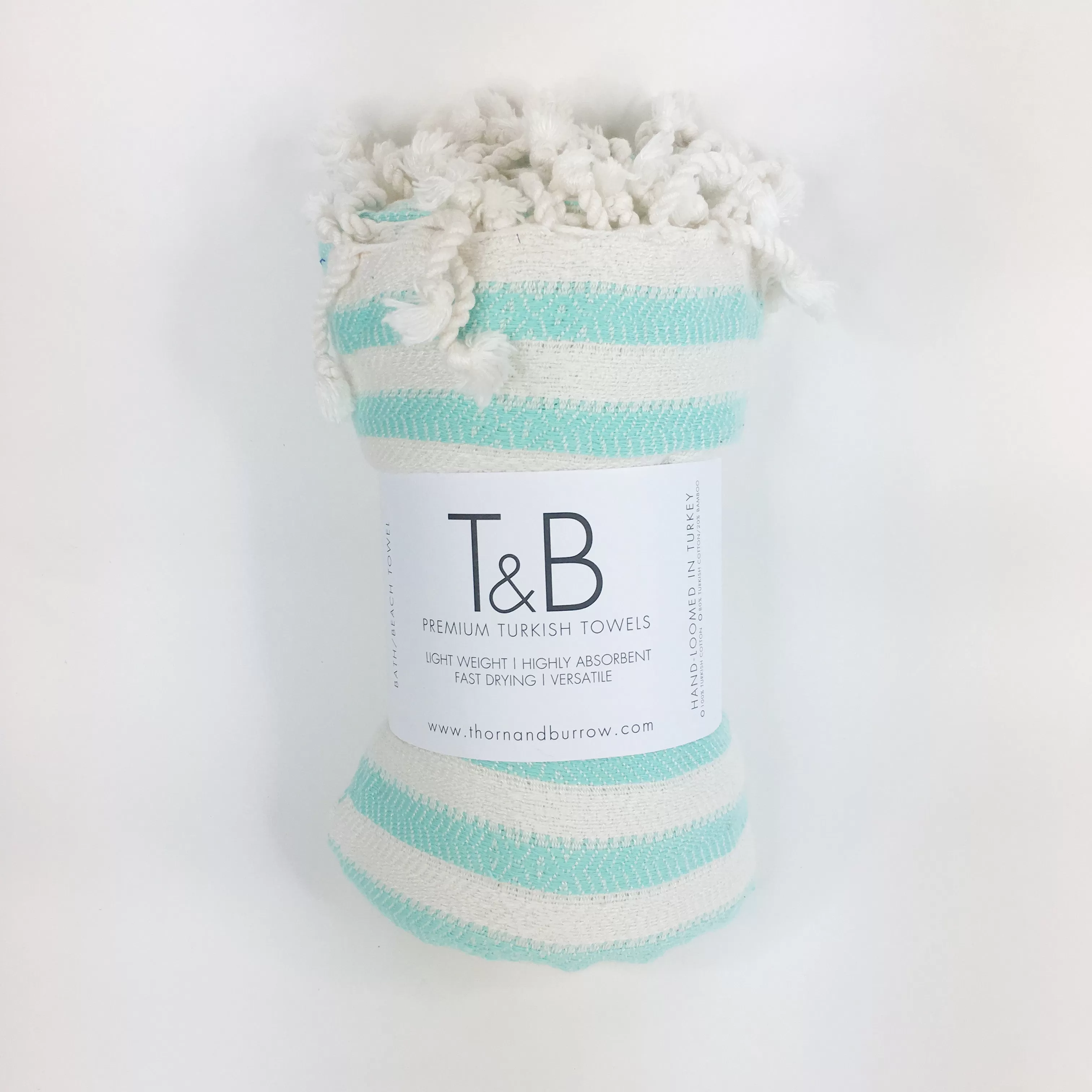 Mint Bamboo & Cotton Turkish Towel