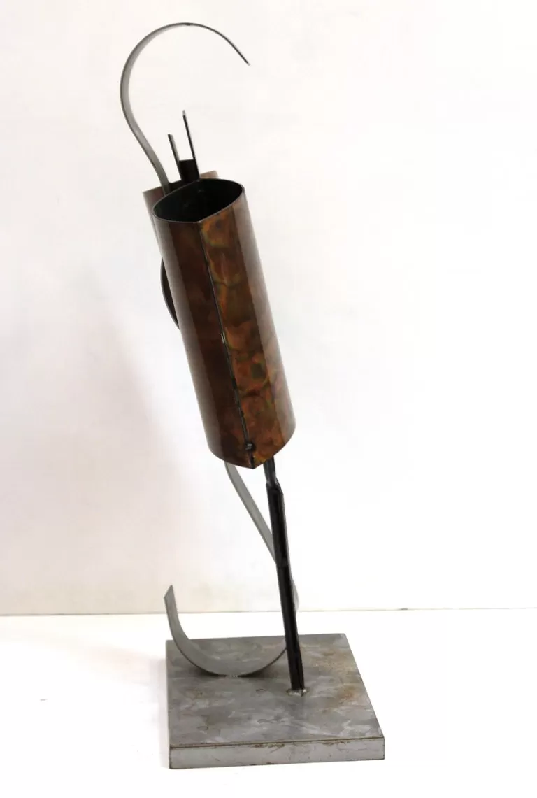 Modern Abstract Metal Tabletop Sculpture