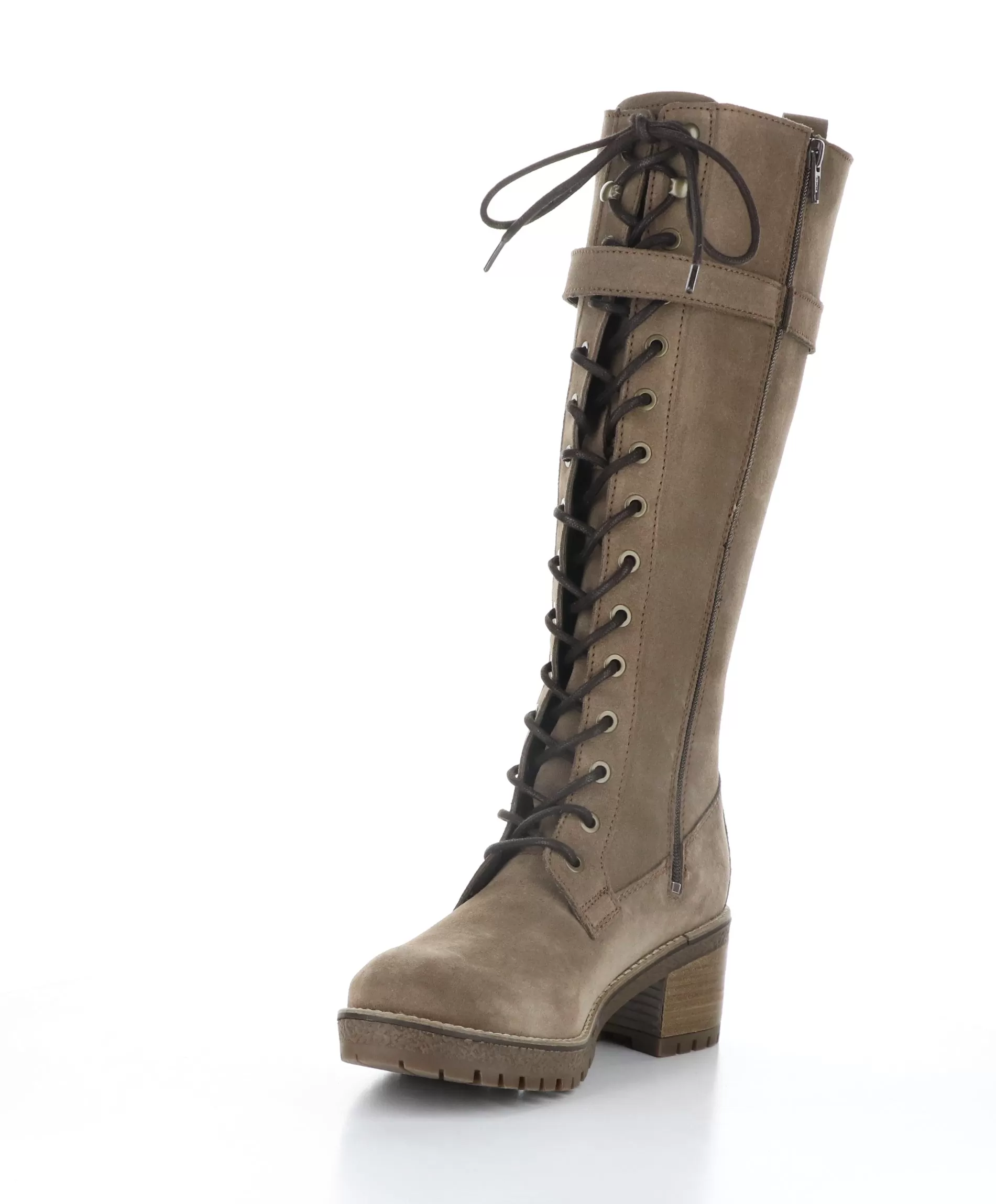 MOKY TAUPE Round Toe Boots