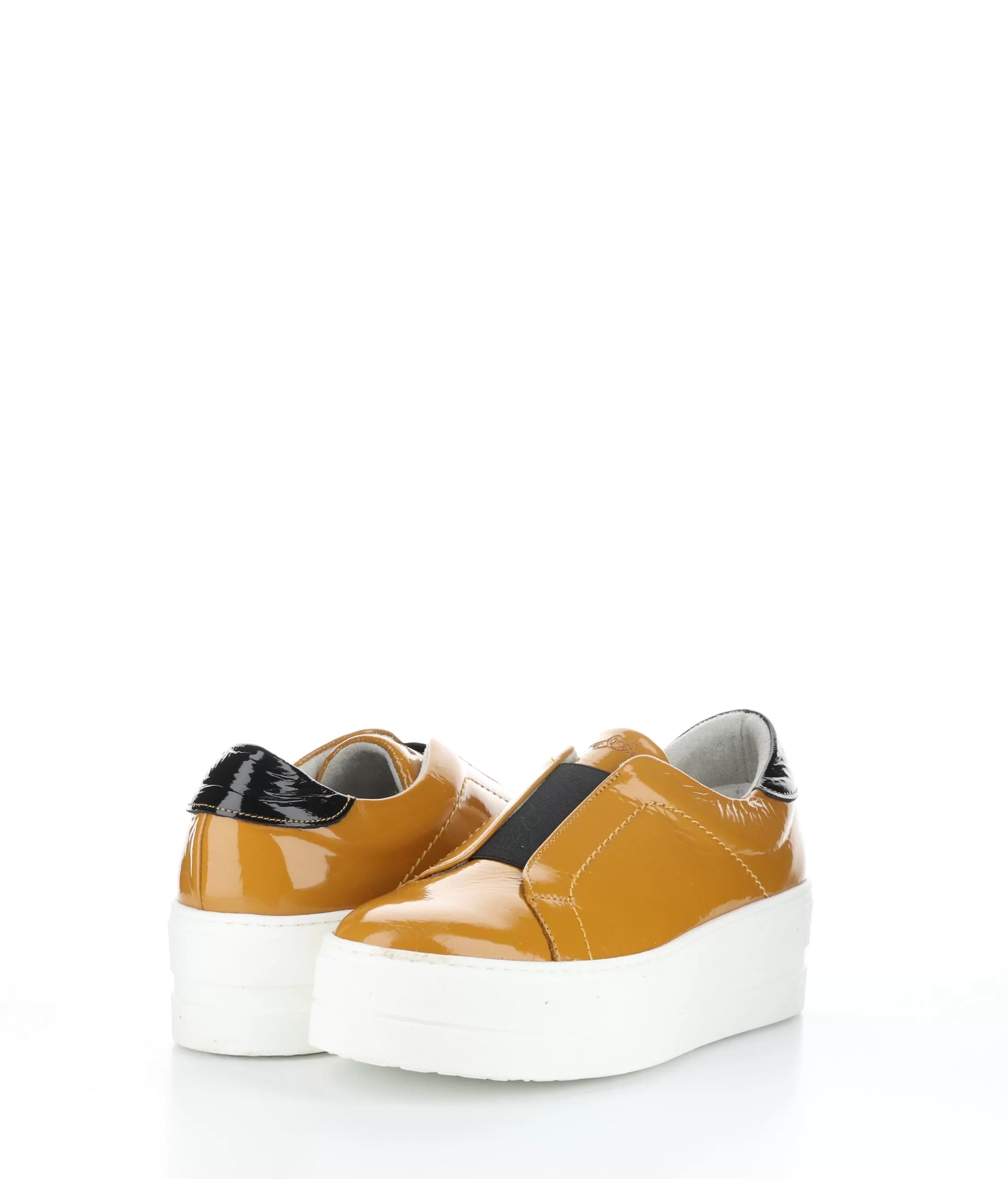 MONA OCHRE/BLACK Elasticated Shoes