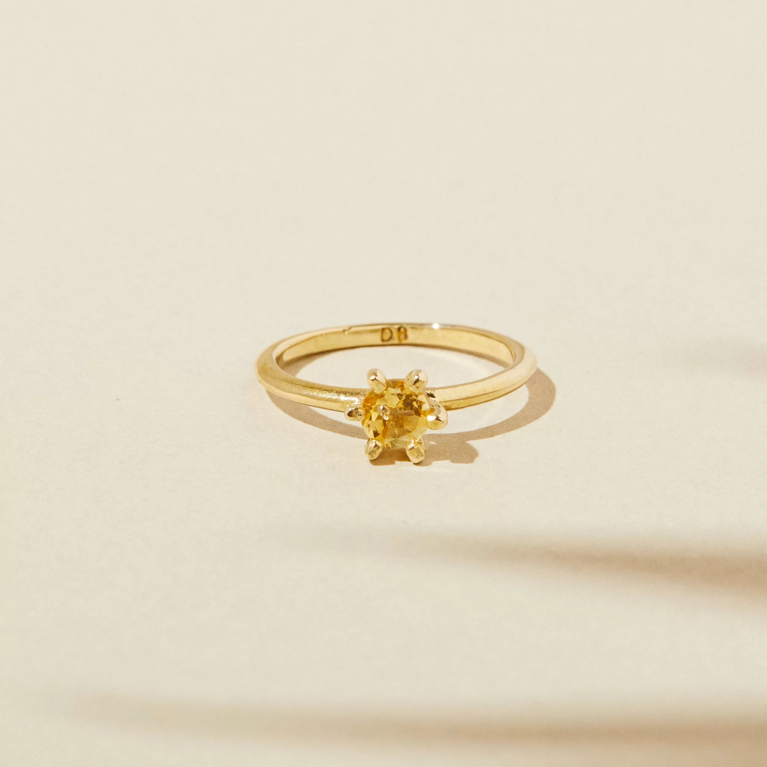 November Birthstone Ring with Citrine