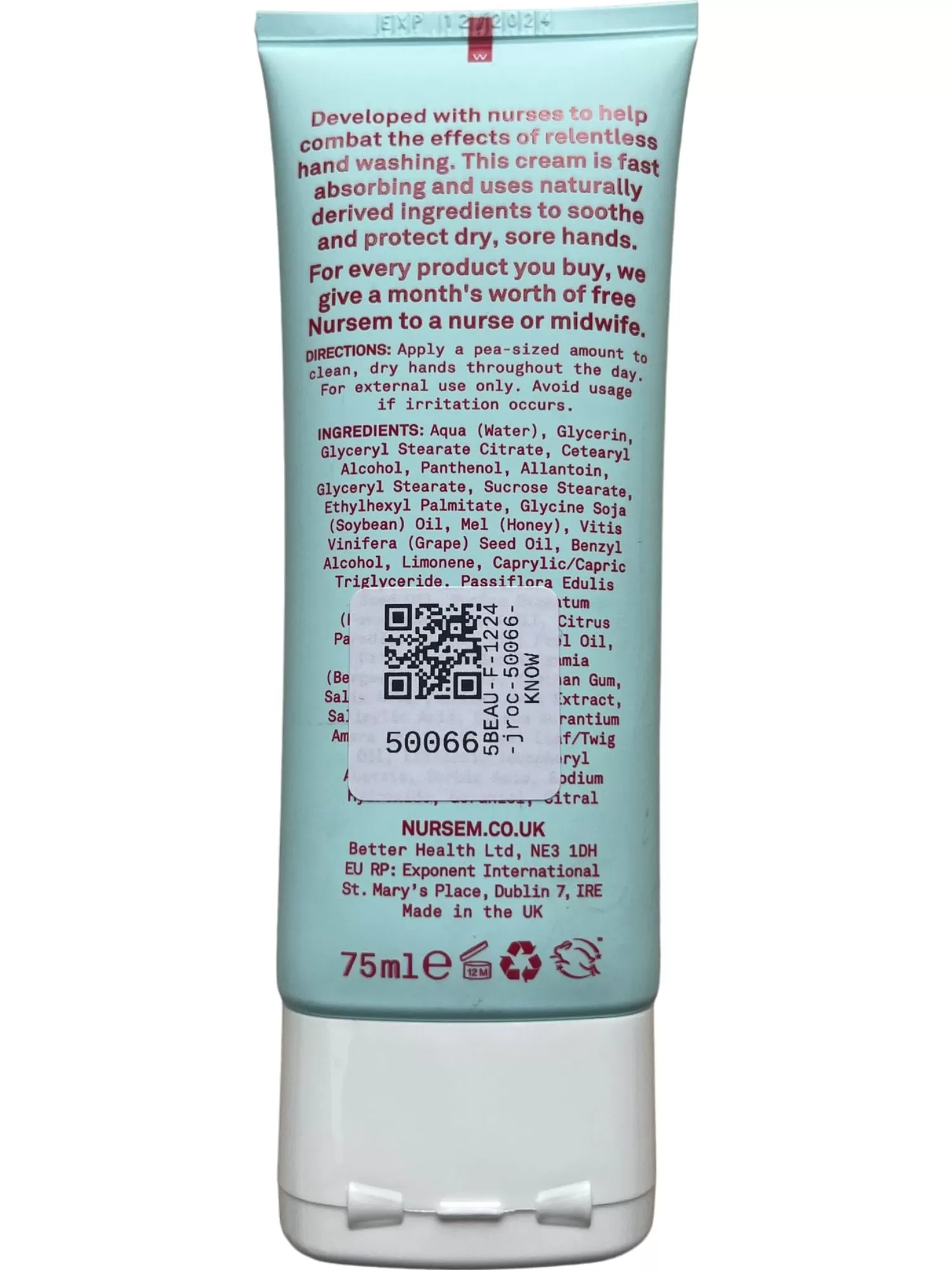 Nursem Caring Hand Cream 75ml