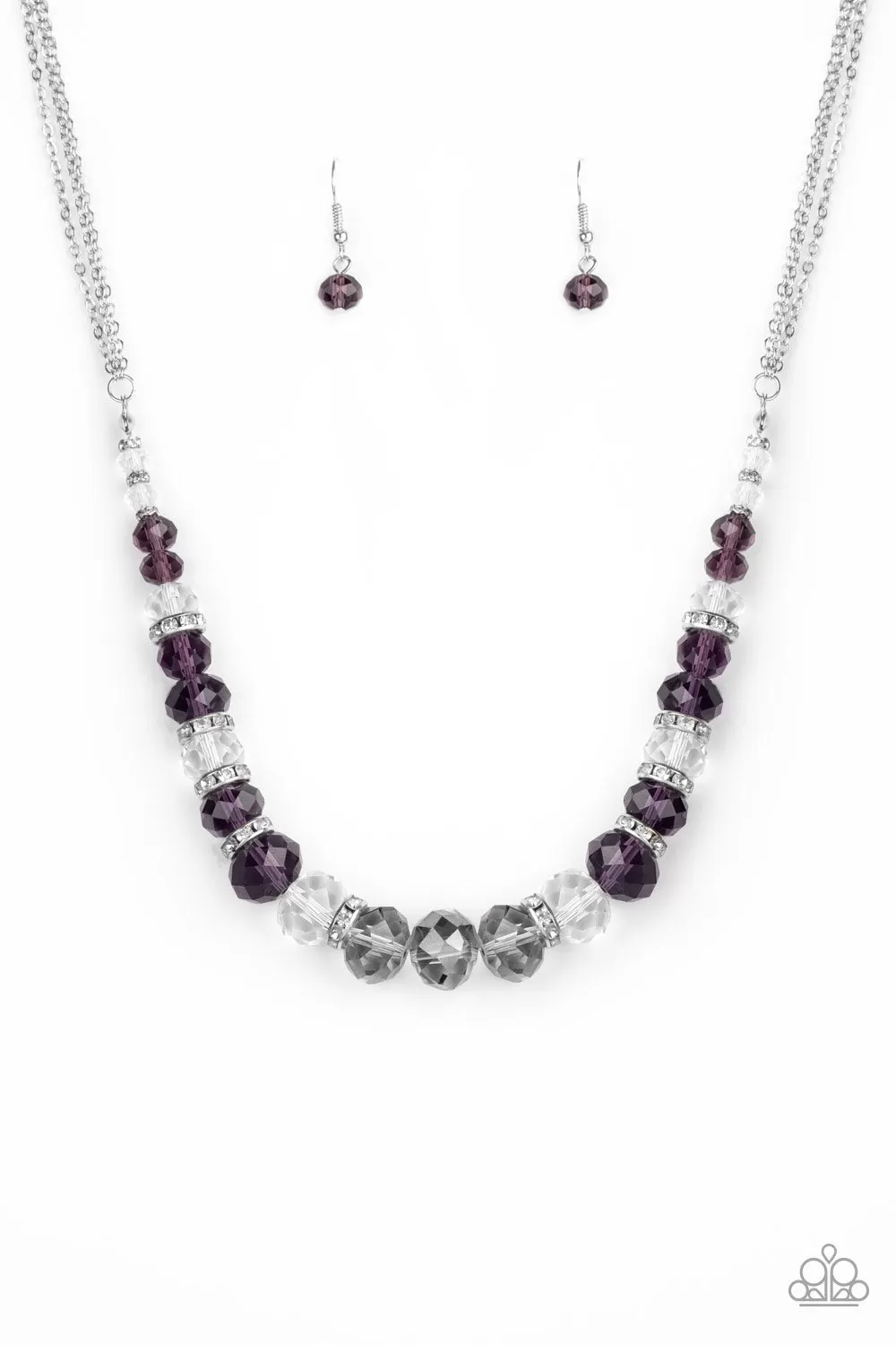 Paparazzi Accessories - Distracted By Dazzle - Purple Necklace