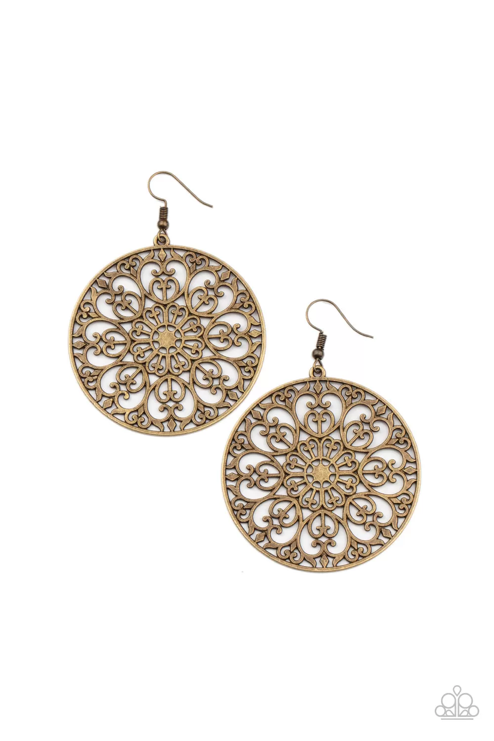 Paparazzi Earring ~ Make A MANDALA Out Of You - Brass