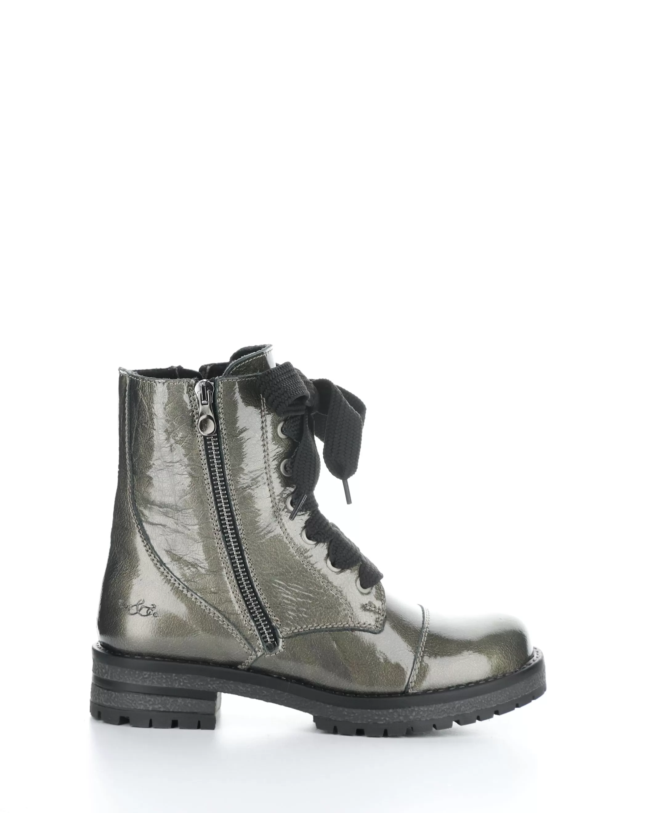 PAULIE PEWTER Round Toe Boots