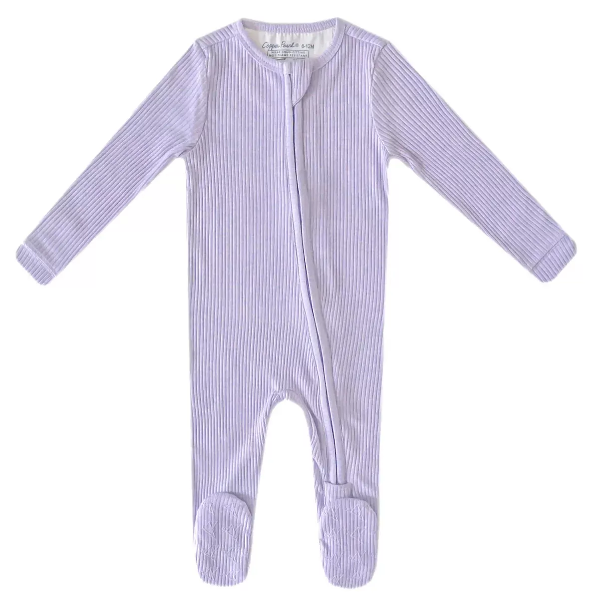 Periwinkle Zip-up Footie 12-18mo