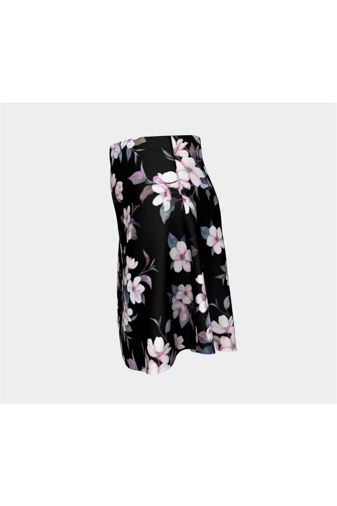 Pink Floral Midnight Flare Skirt