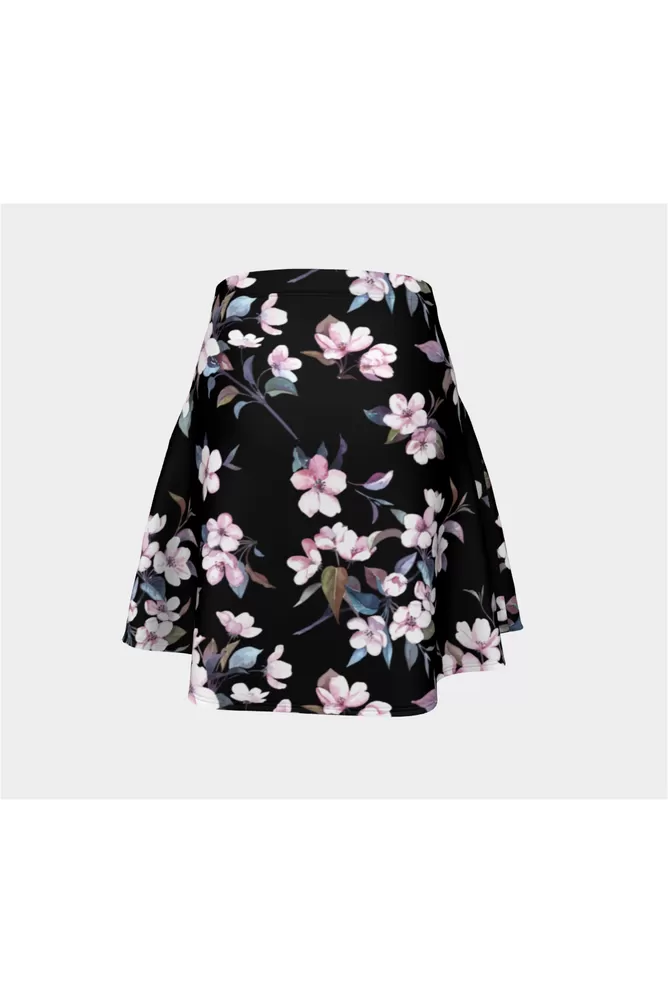 Pink Floral Midnight Flare Skirt