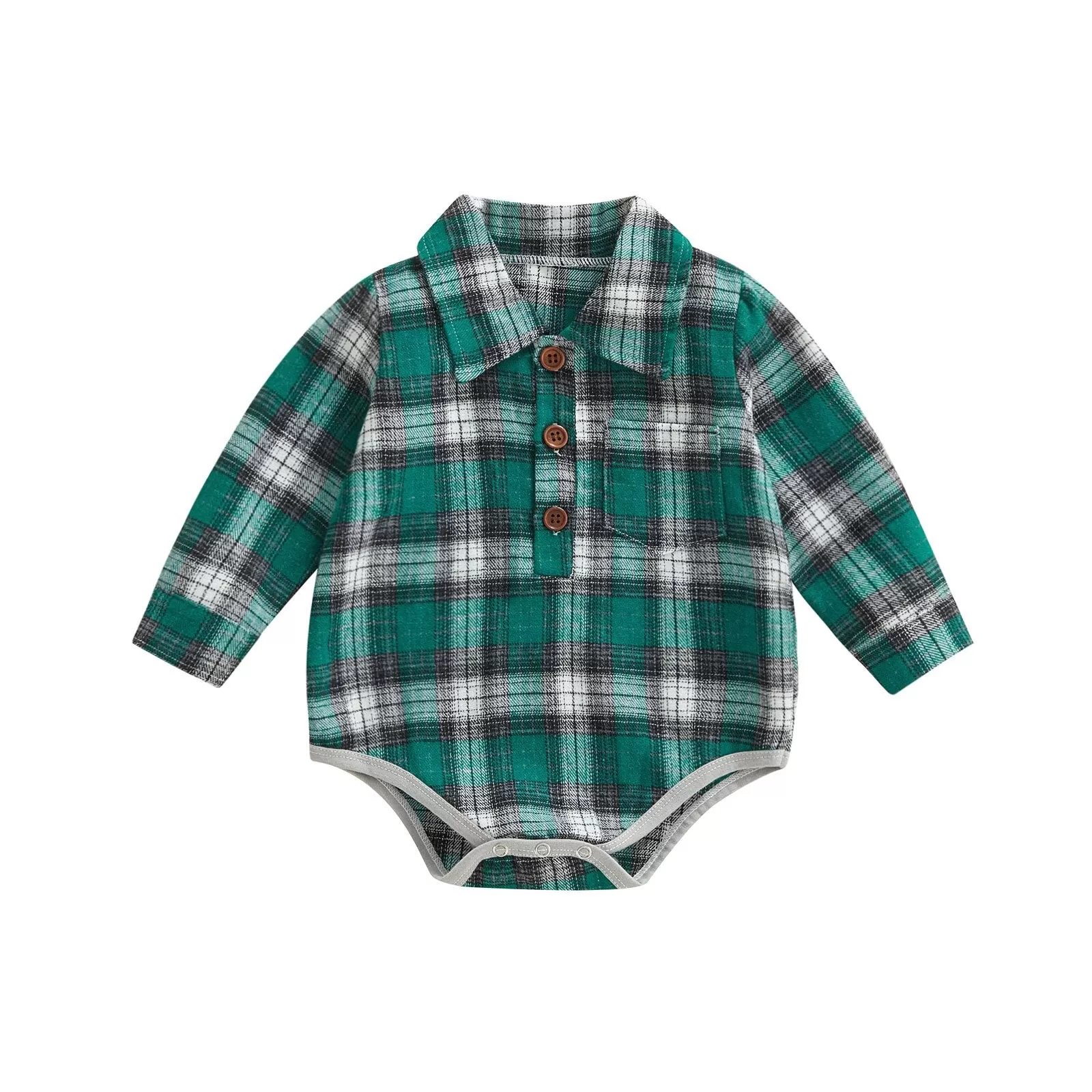 Plaid Shirt Bodysuit