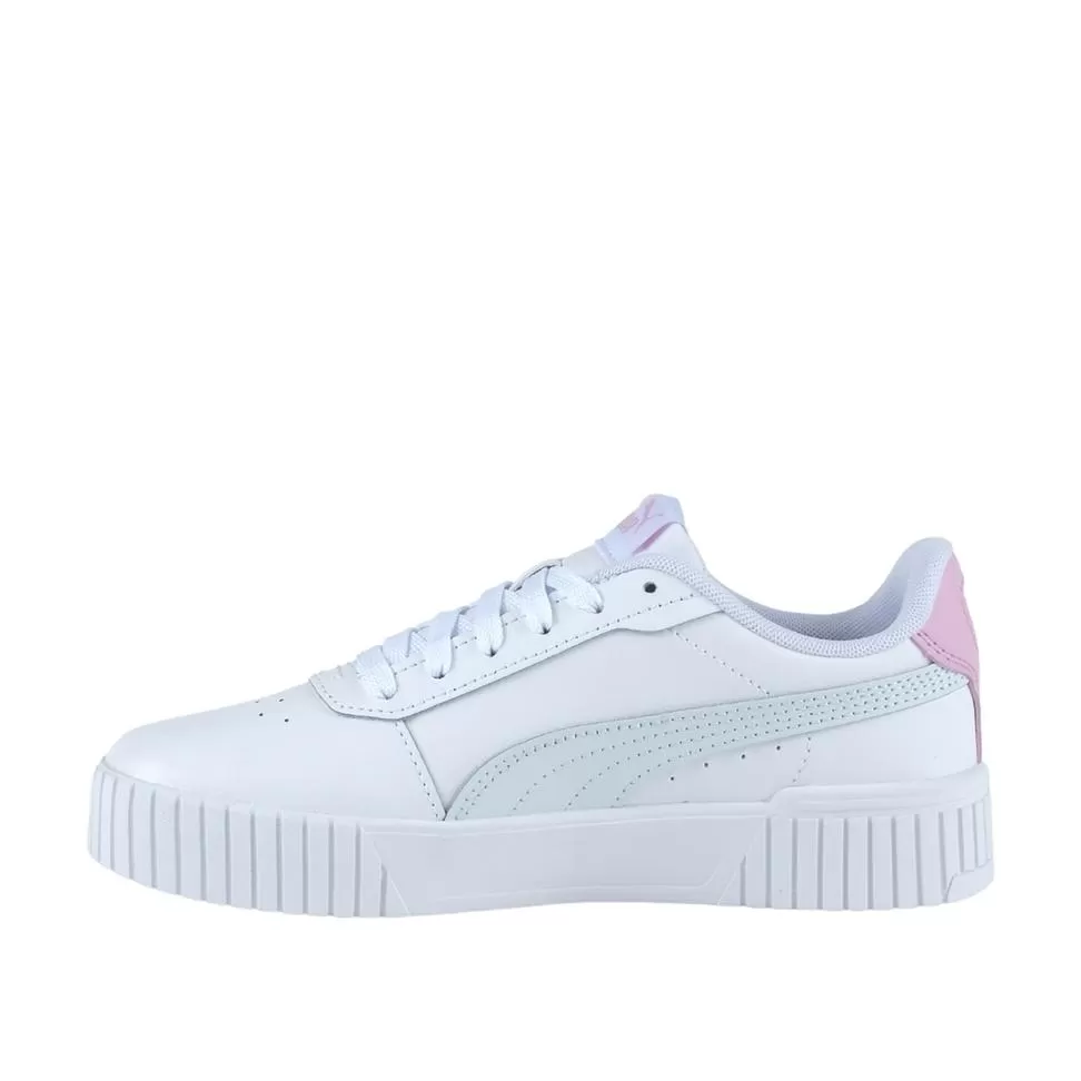 PUMA JUNIOR CARINA 2.0 WHITE/PINK SHOES