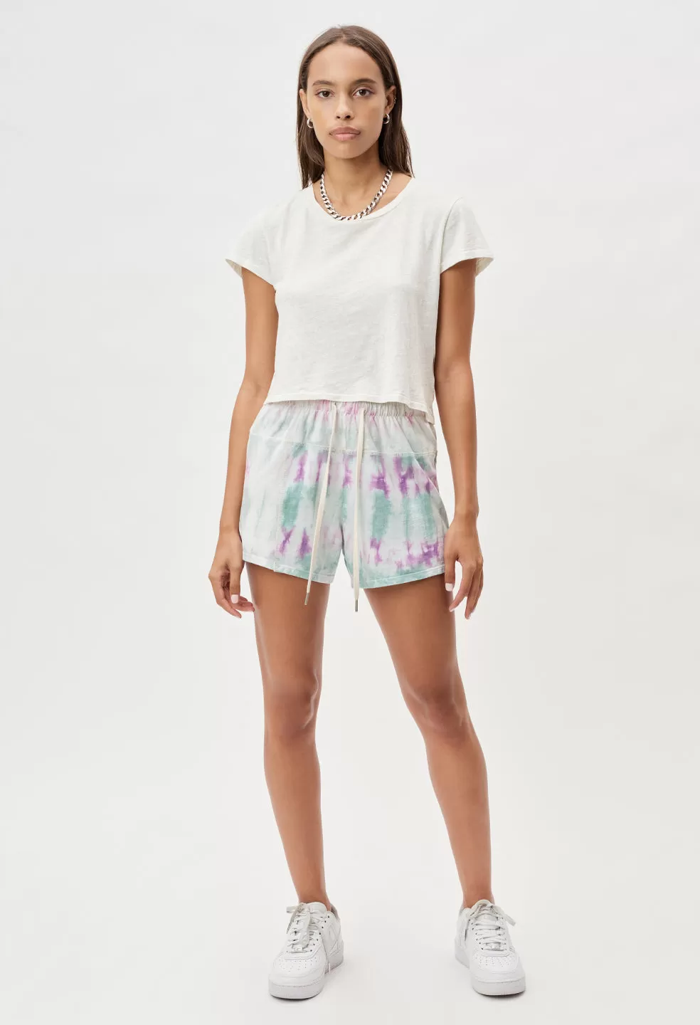 Reconstructed Tie Dye Shorts / Mineral X Opal