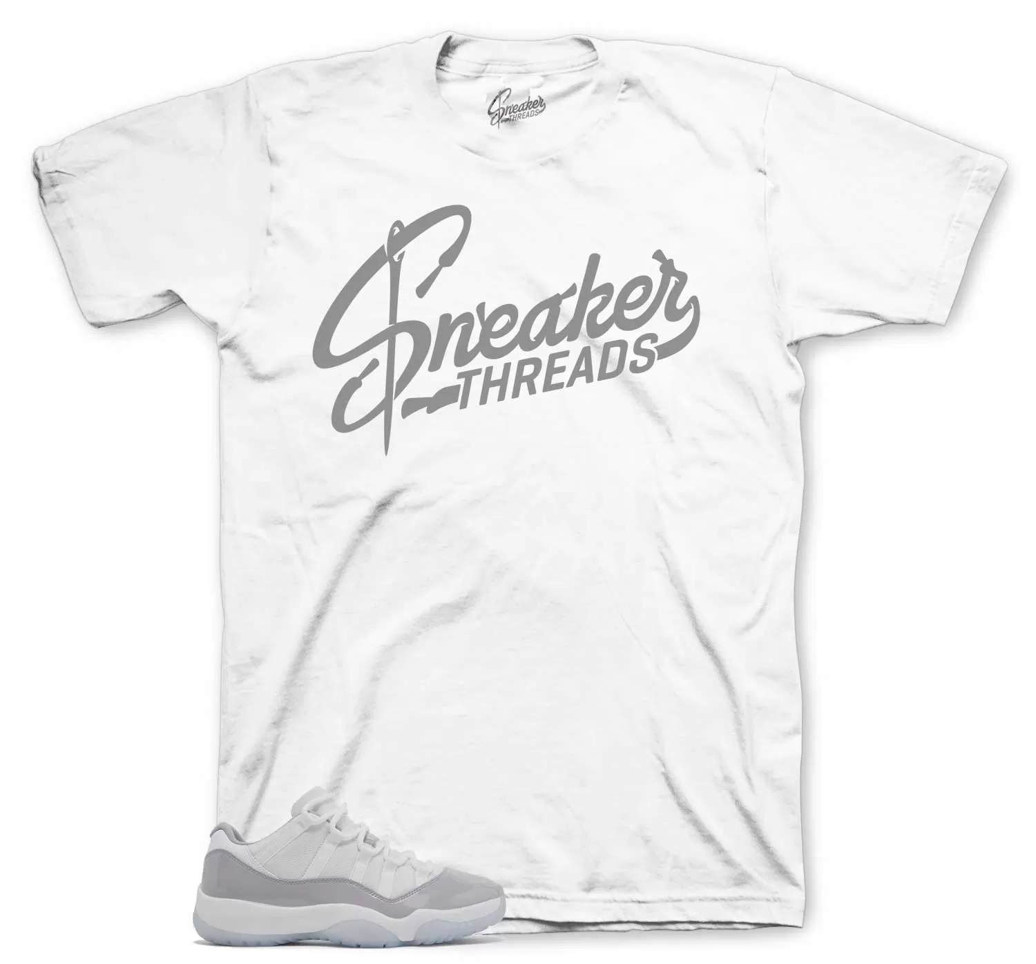 Retro 11 Cement Grey Shirt - ST Logo - White