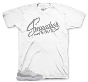 Retro 11 Cement Grey Shirt - ST Logo - White