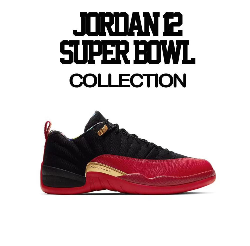 Retro 12 Super Bowl Shirt - Trilla - Black