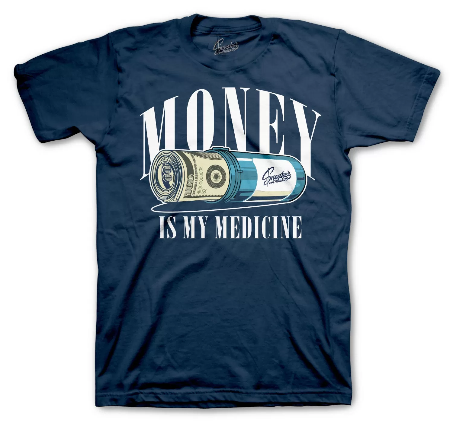 Retro 13 Obsidian Shirt - My Medicine - Navy