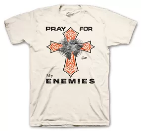 Retro 5 Orange Blaze Shirt - Enemies Cross - Natural