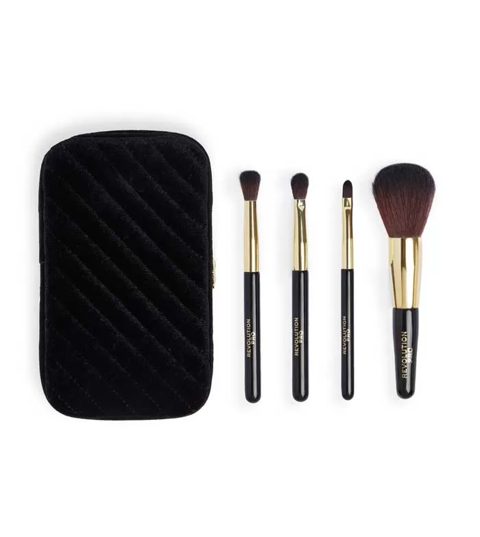 Revolution Pro - Set de mini brochas Glam Set & Case