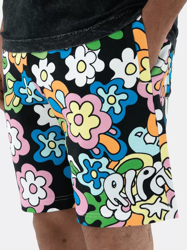 Rip N Dip Flower Child Sweatshorts - Multi