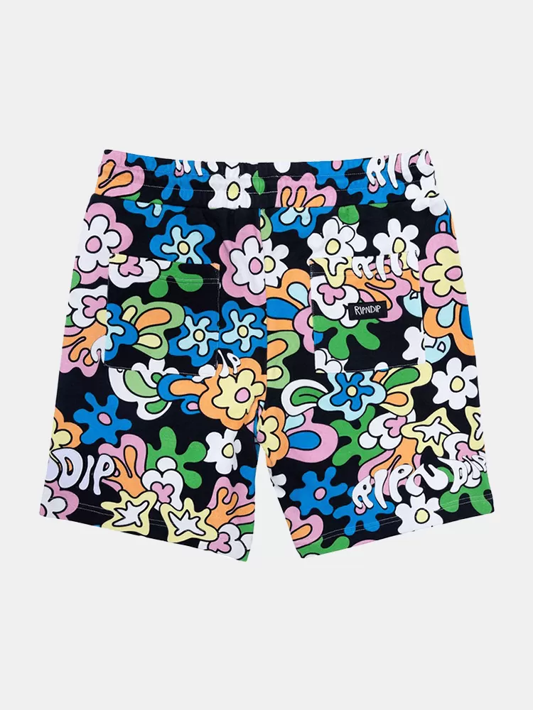 Rip N Dip Flower Child Sweatshorts - Multi