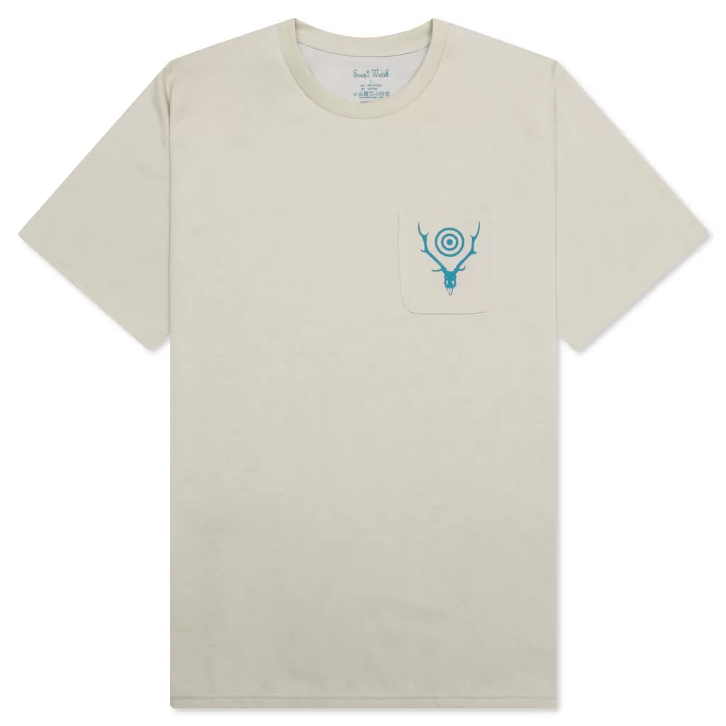 Round Pocket S/S Tee - Grey