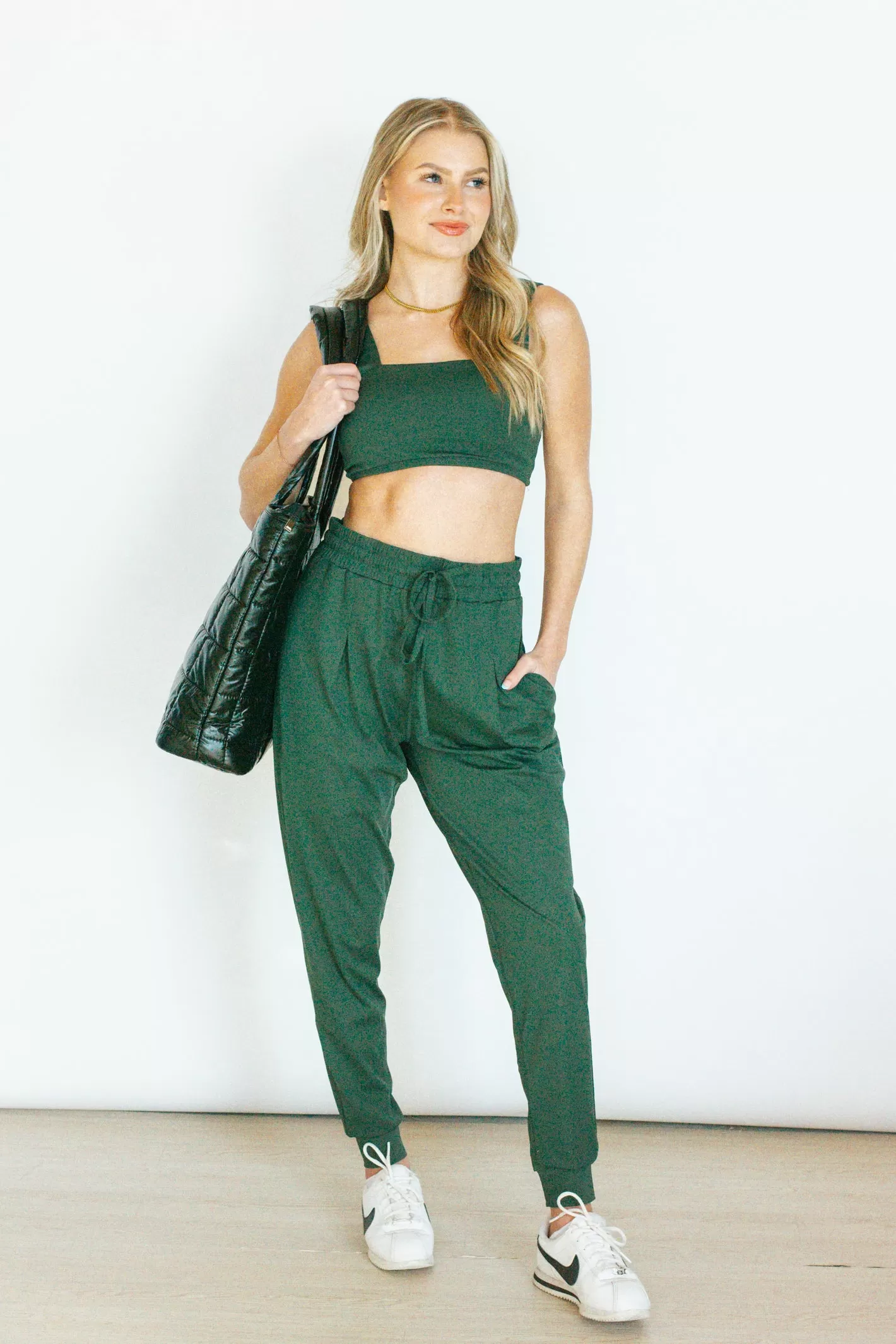 Signature Sunday Forest Green Jogger Pant