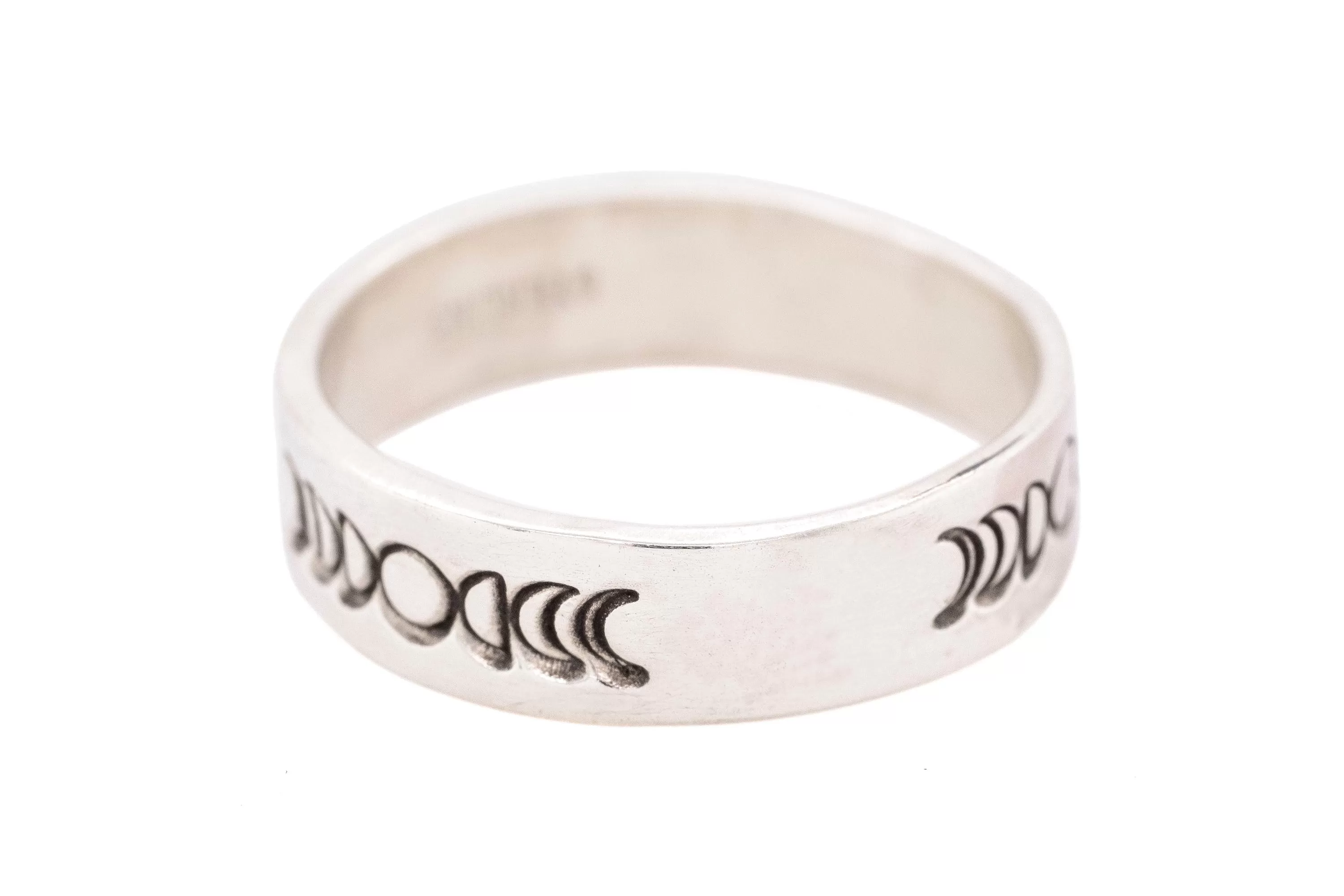 Silver Moon Phases Ring