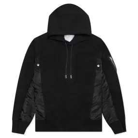 Sponge Sweat x MA-1 Hoodie 002 - Black