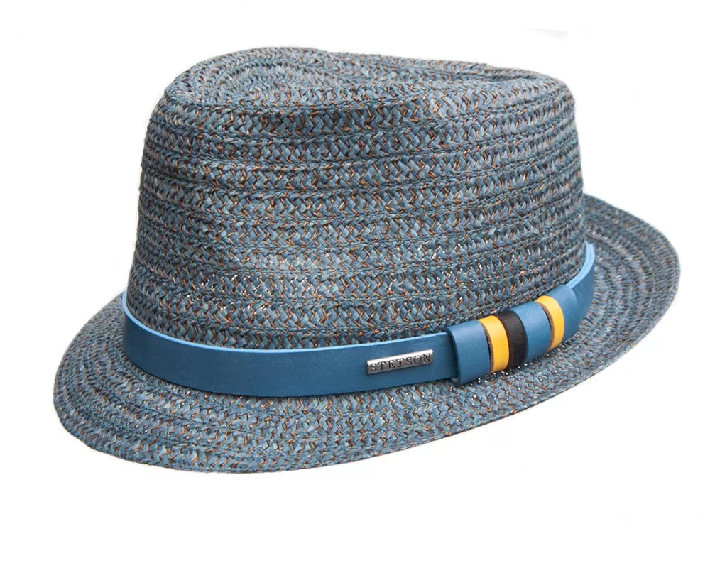 Stetson Hemp Trilby in Teal