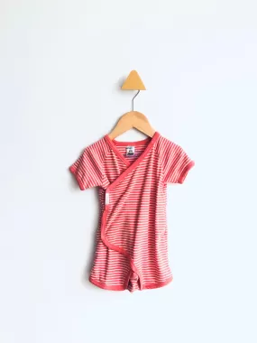 Striped Romper Shorts // 6-12M