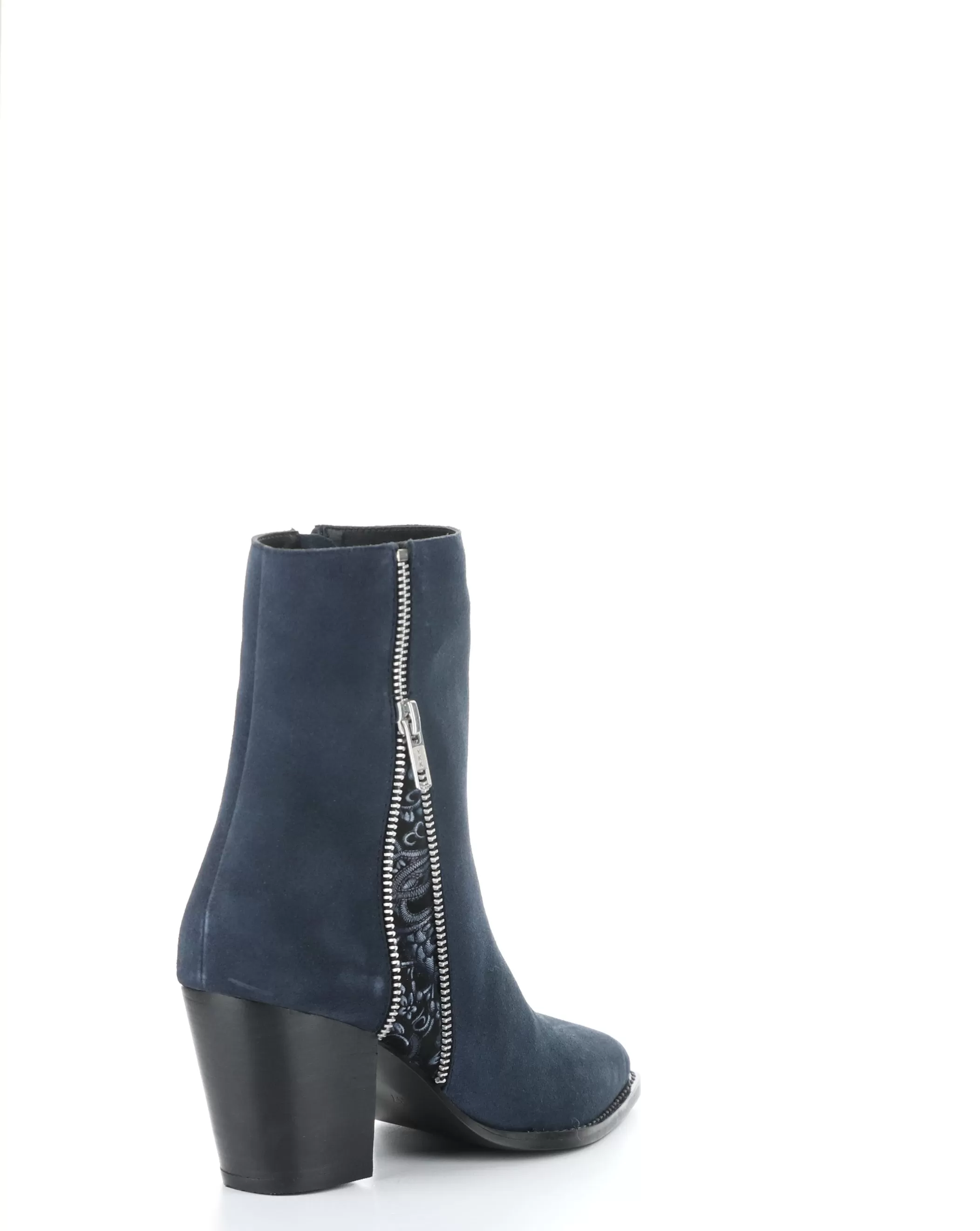 TALLON NAVY Pointed Toe Boots