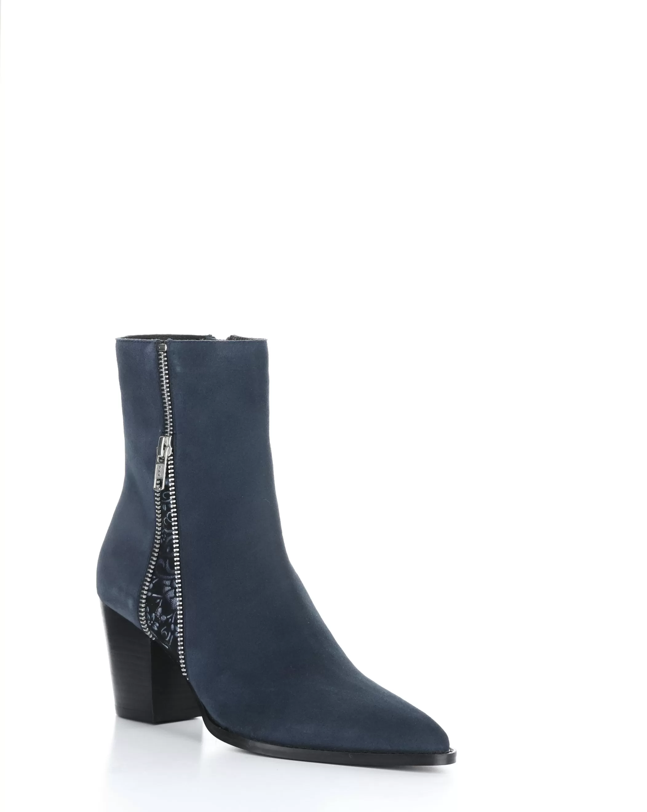 TALLON NAVY Pointed Toe Boots