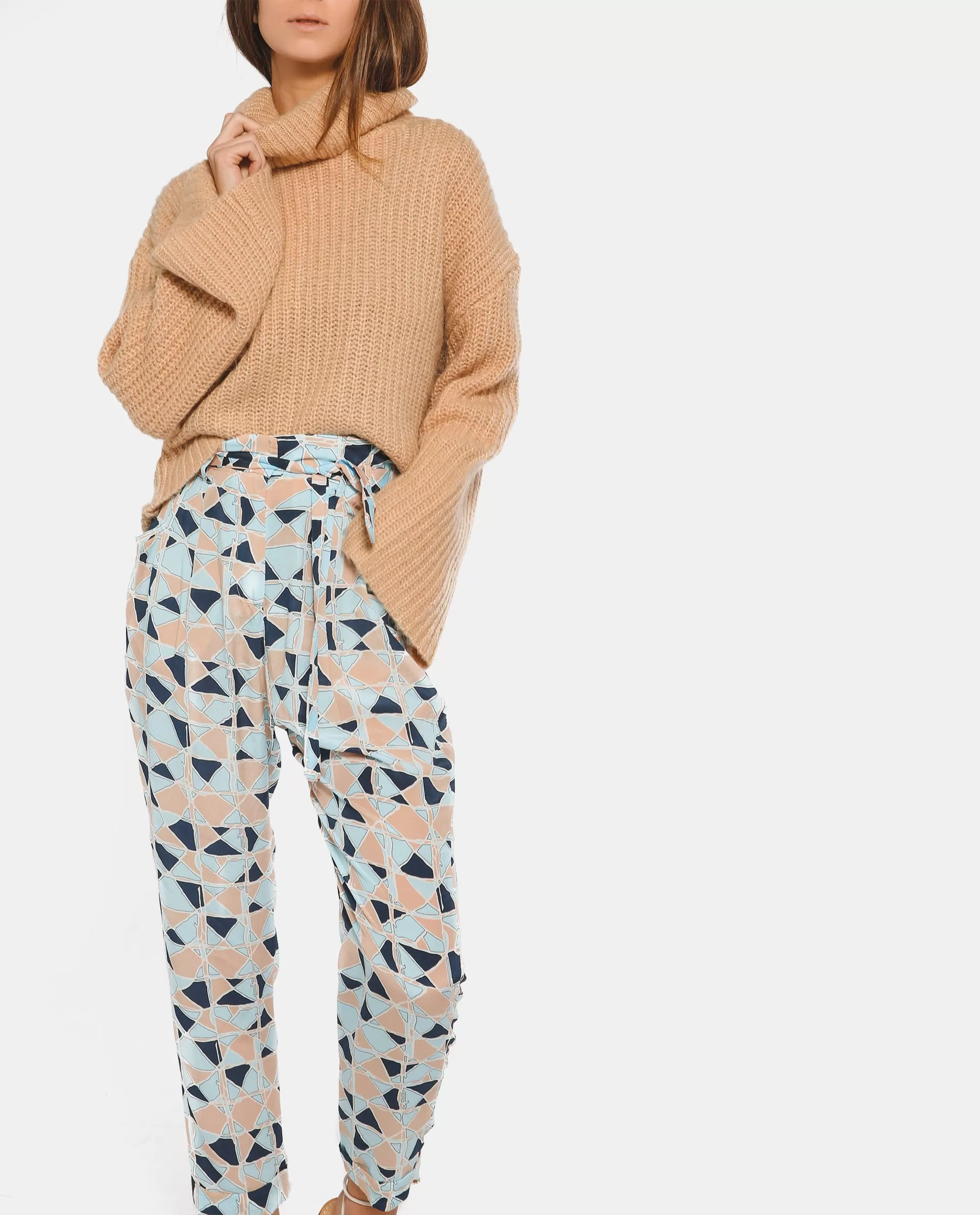 Tatiana Geometric Pants