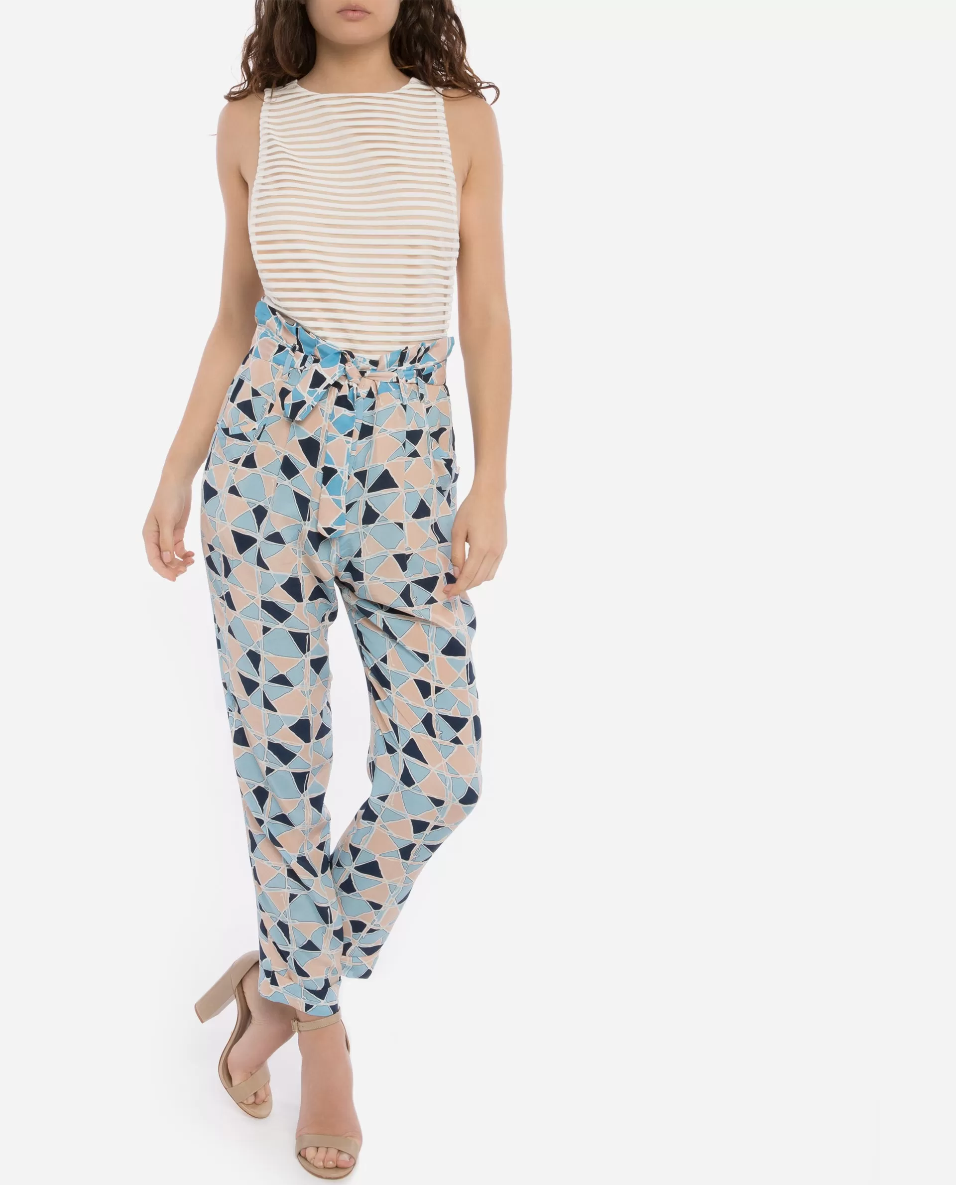 Tatiana Geometric Pants