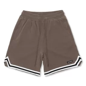 TEAMJOINED JOINED VINTAGE CORDUROY SHORTS-DUSTY KHAKI