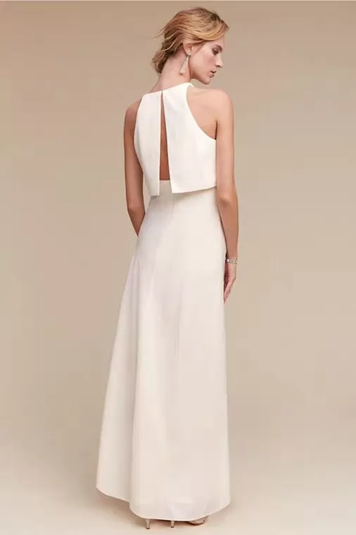 The Fleur Wedding Bridal Separates Crop Top Maxi & Skirt (Customisable)