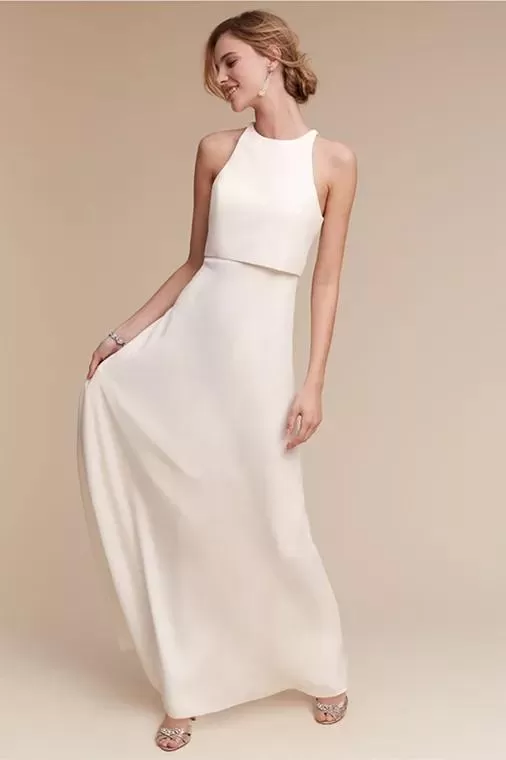 The Fleur Wedding Bridal Separates Crop Top Maxi & Skirt (Customisable)