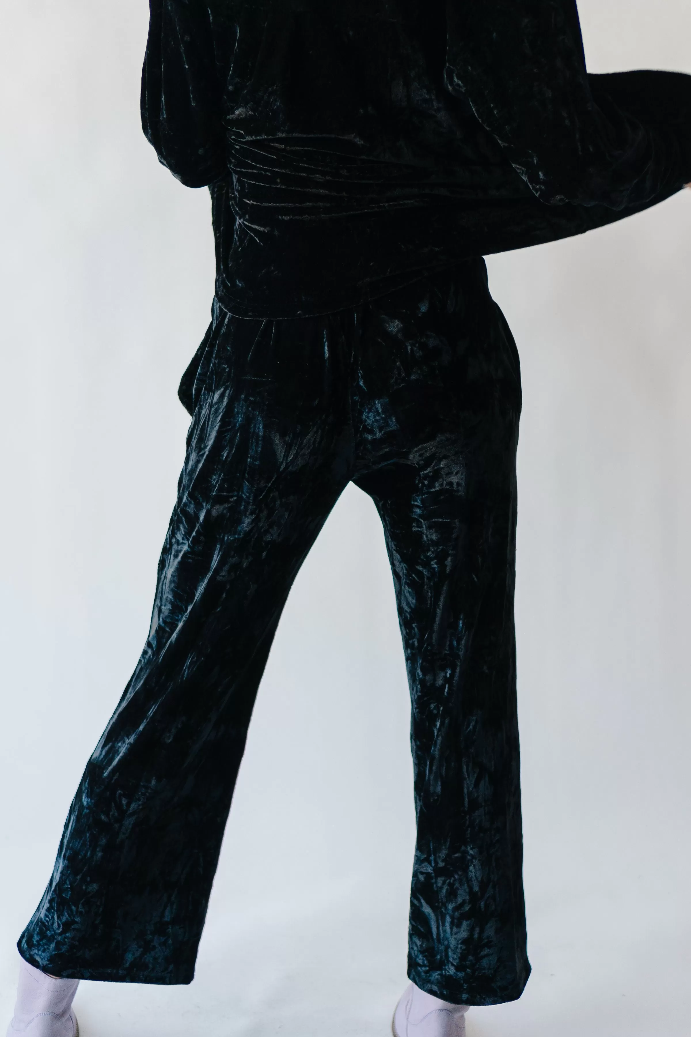 The Hannon Velvet Pants in Black