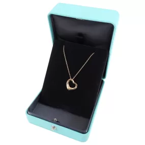 Tiffany & Co. Elsa Peretti 18k Rose Gold Open Heart Necklace