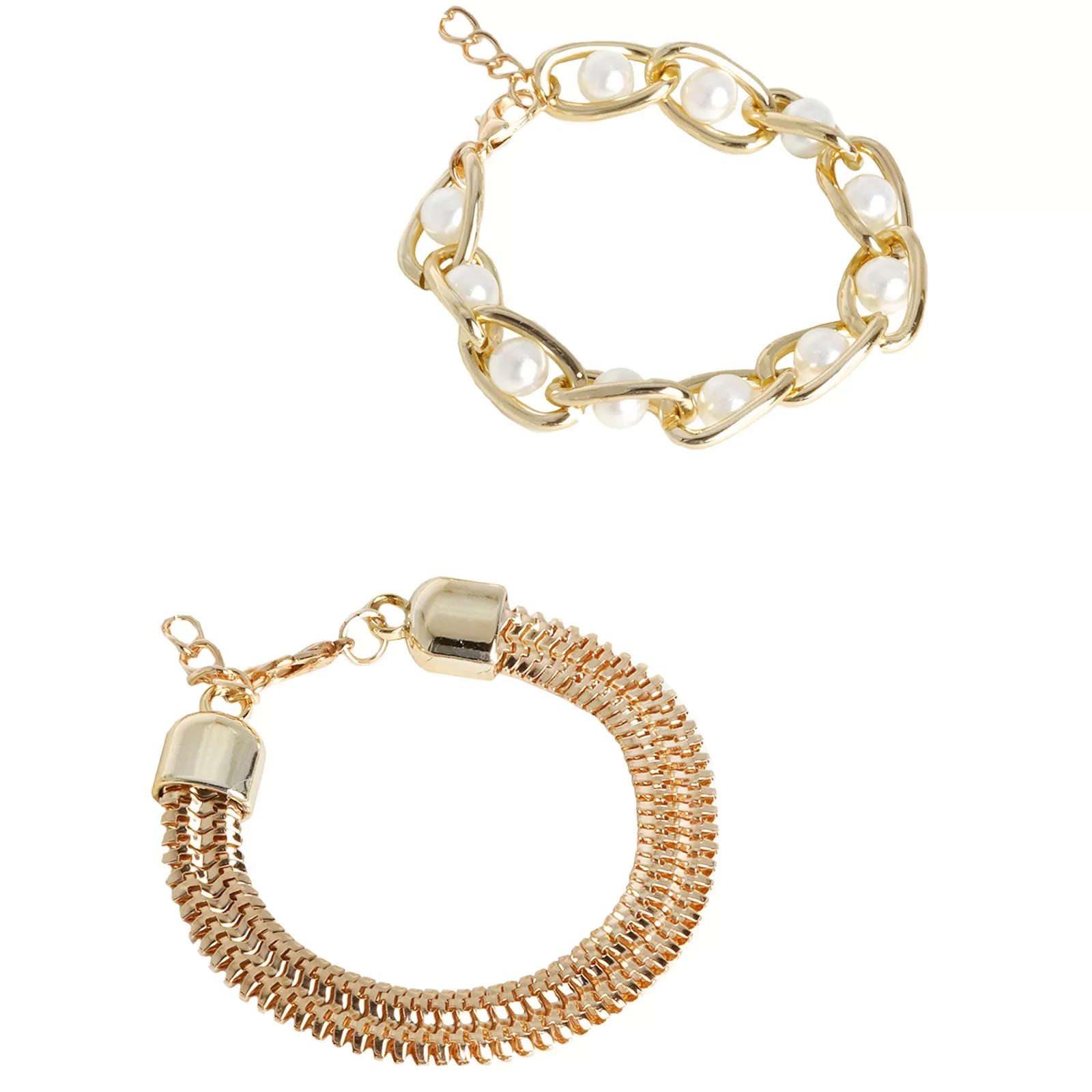 Touch of Glam Gold Set of 3 Bracelets