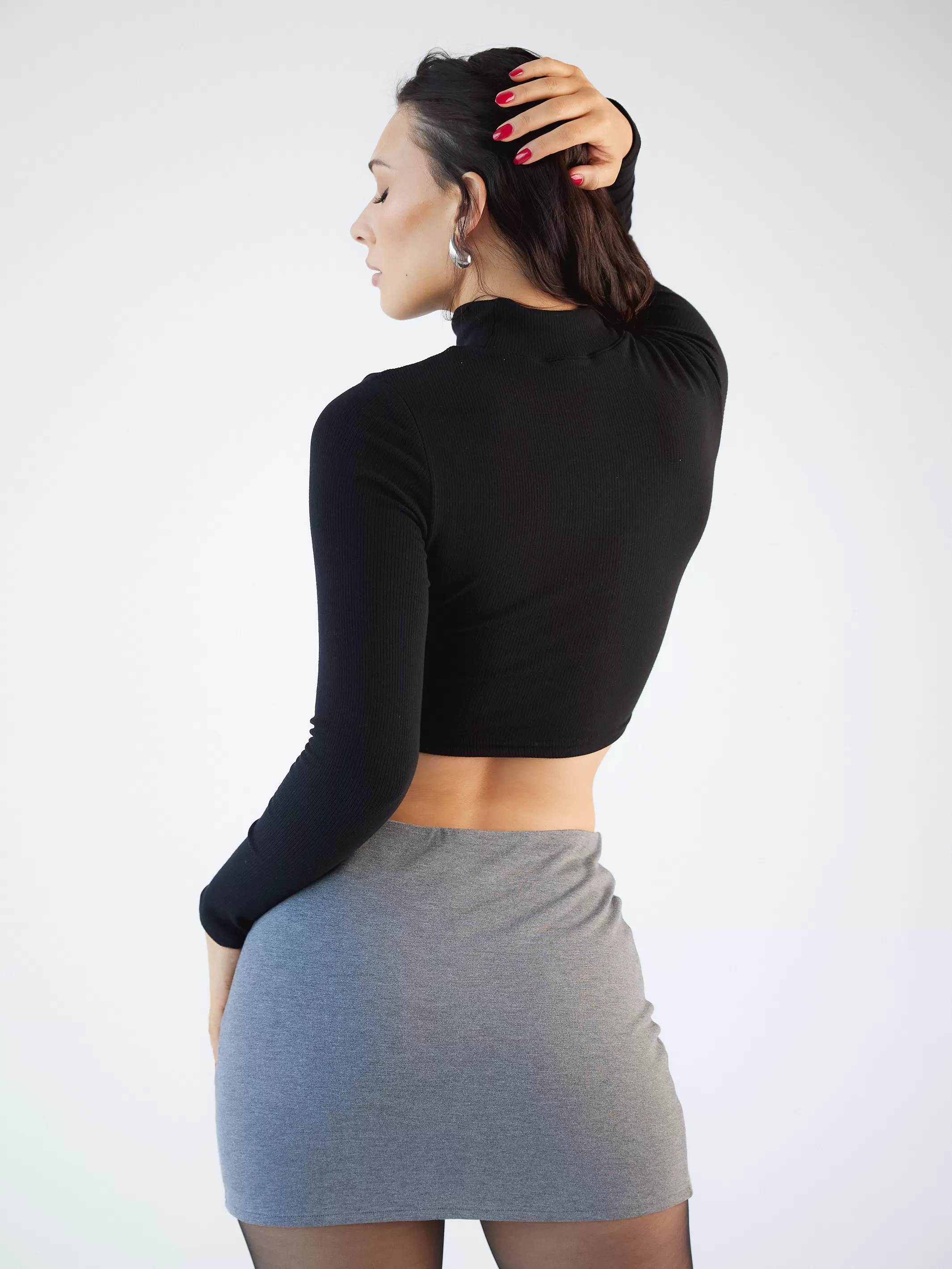 Turtleneck Long Sleeve Brami (Crop)